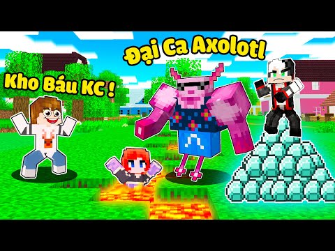 HIRO PHÁT HIỆN KIM CƯƠNG BÍ MẬT CỦA KỲ NHÔNG BIỂN TRONG MINECRAFT*RYMEE GIẢI CỨU THẾ GIỚI AXOLOTL