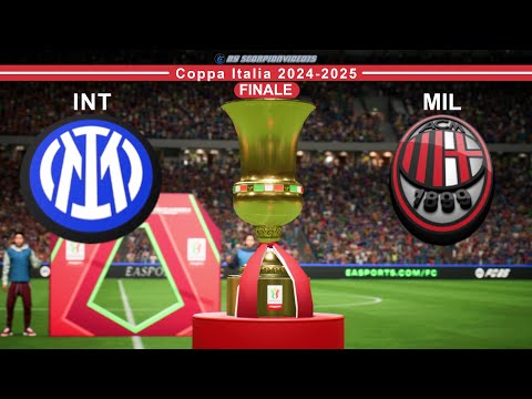 Inter vs Milan "lautaro Martinez Vs Álvaro Morata" Finale di Coppa Italia 2024/2025 - FC 25 [4K]