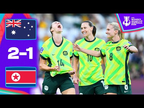 MATILDAS first to book WORLD CUP & SEMIS | Australia - DPR Korea | Highlights AFC Women's Asian Cup™