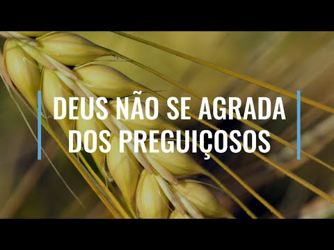 DEUS NÃO SE AGRADA DOS PREGUIÇOSOS