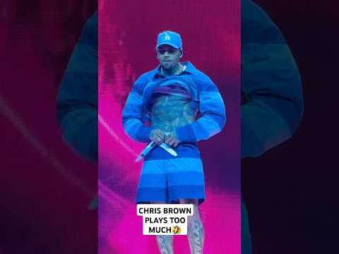 Chris Brown plays too much 🤣#chrisbrown #shorts