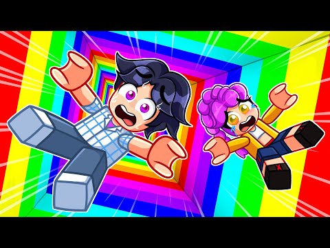 RUMI & JINU CANT STOP FALLING in ROBLOX! (KPop Demon Hunters)