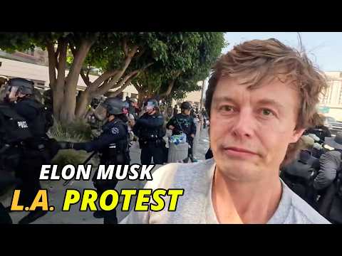 Elon Musk at No Kings ICE Protest | DUB