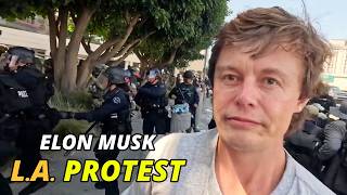 Elon Musk at No Kings ICE Protest | DUB