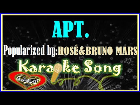 APT.  Karaoke Version by Rosé & Bruno Mars -Karaoke Cover