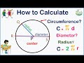 Calculating Circle Measurements: Radius, Diameter, and Circumference