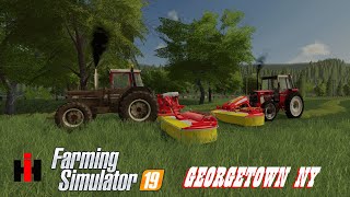 " Hey HAY Hey " DIARY OF A FARMER " Vlog 24 ep3 Georgetown NY  roleplay FS19 pc