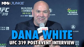 Dana White reacts to 'star' Khamzat Chimaev dominating DDP: 'Four 10-8 rounds' | UFC 319