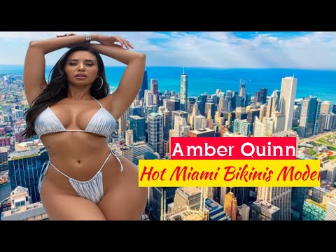 Amber Quinn Plus Size Bikini Model | American Fashion Model | Hot Miami Curvy Model | Bio & Wiki