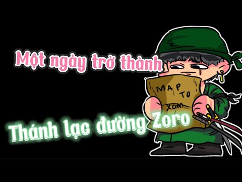 Một ngày trở thành thánh lạc đường Zoro trong Blox Fruits | Xám Roblox