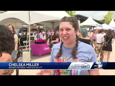 YouTube video thumbnail: Thousands Celebrate Pride, Progress at the 2025 NWA Pride Parade