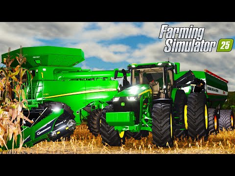 OS MELHORES MAQUINÁRIOS DA FAZENDA NA MEGA SAFRA DO MILHO - Farming Simulator 25 | EP.19