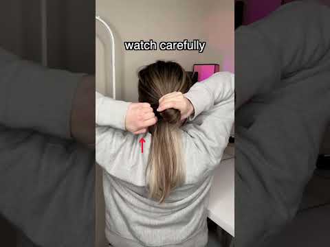 how to do the messy low bun that korean celebrities and influencers do #shorts