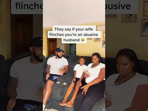 They say if your wife flinches youโre an abusive husband ๐๐๐#funny #funnyprank #youtube #foryou