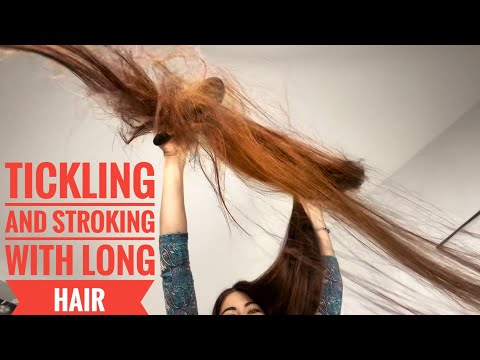 Tickling and stroking with long hair (preview)