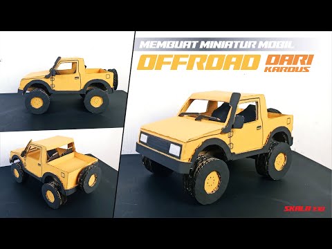 MEMBUAT MINIATUR MOBIL OFFROAD JIMNY | MINIATUR HANDMADE