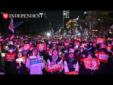 Protesters gather in front of Seoul parliament demanding arrest of President Yoon Suk Yeol