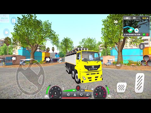 Eicher Truck Driving in Truck Masters: India Simulator Android Gameplay | Lorry Wala Game