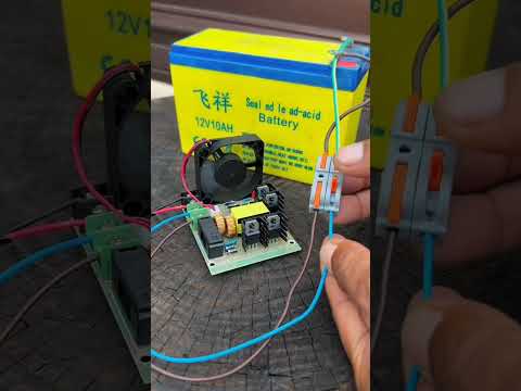 12V बैटरी से चलाओ 220V बिजली⚡ छोटा लेकिन Powerfull Inverter Board | #shorts
