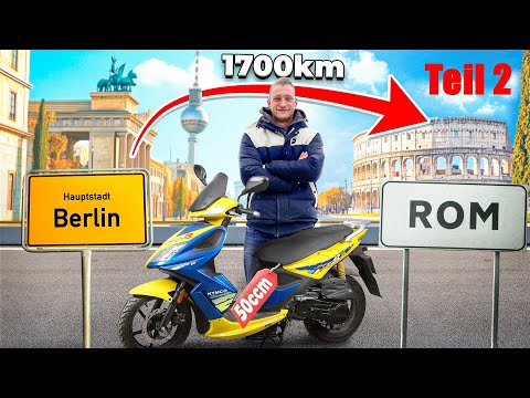 1700km mit 50ccm Roller von Berlin nach Rom | Feuerwehrbesuch!