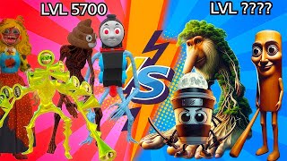 Team Brainrot VS Team Monster battle,Capuccino Assassino,Brr Brr Patapim,Tung Tung Tung Sahur