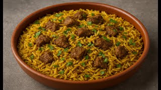 How to Cook Traditional Arabic Beef Rice | Easy Arab Beef Rice at Home