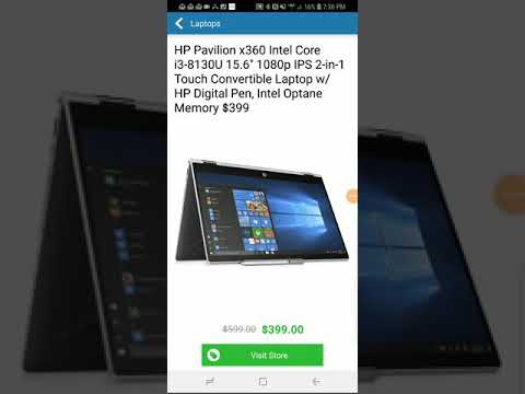 Quick Pick - HP Pavilion X360 Convertible Laptop w/...