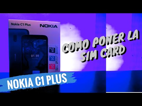 (SPANISH) NOKIA C1 PLUS 🤗 Como Instalar La Sim Card Y La Micro SD  - Orientador Movil