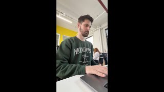 Got in trouble for laughing during an HR training thanks to Jacob Williams.