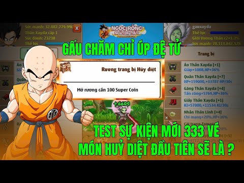 NGỌC RỒNG NGUYÊN THUỶ - ĐÃ UPDATE ĐỒ HUỶ DIỆT VÀ EVENT MỚI...CÙNG GẤU KHÁM PHÁ MÓN ĐẦU TIÊN NÀO ^^!
