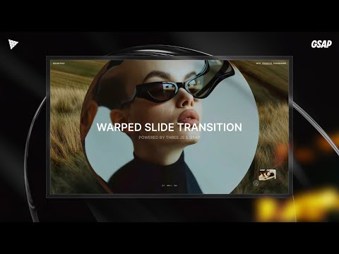 The Most Aesthetic Content Slider That Warps Frames Like Liquid Glass (GSAP & Three JS)