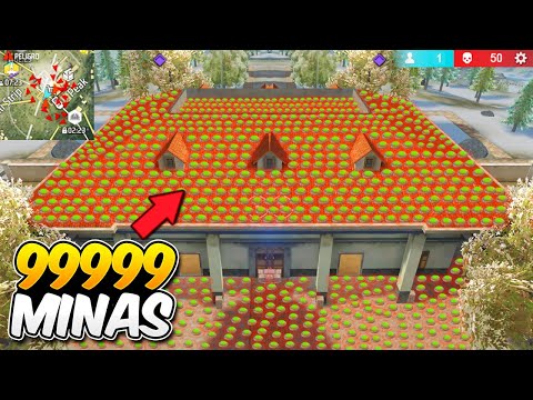 9999 MINAS EN EL TECHO DE PEAK! 😂 *gracioso* MOMENTOS GRACIOSOS FREE FIRE