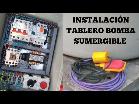 Instalacion tablero bomba sumergible