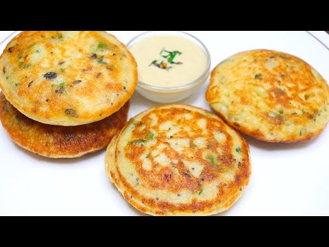 When in hurry make this Easy 15 minutes Breakfast | Spongy Instant Bun Dosa | Quick Breakfast Recipe