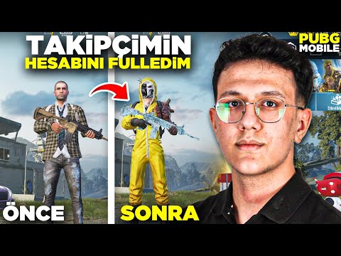 TAKİPÇİMİN HESABINI FULLEDİM! 10.000TL - PUBG MOBİLE