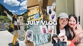 JULY VLOG｜成都出发一个半小时到松潘过20度的夏天🚄终于见到我的网络好友❤️Kaia的玩具开箱