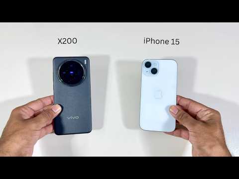 Vivo X200 vs Apple iPhone 15 SpeedTest and Camera Comparison