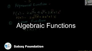 Algebraic Functions