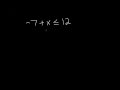 Solving Inequalities and Inverse Operations