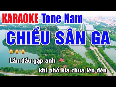 Chiều Sân Ga Karaoke Tone  Nam Beat Phối Chuẩn – Nhạc Sống Thanh Ngân