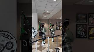 Calendar says March, ears say May 🔊 Happy St. Patrick's Day from the Gordon Pipers! 🍀 #indy500