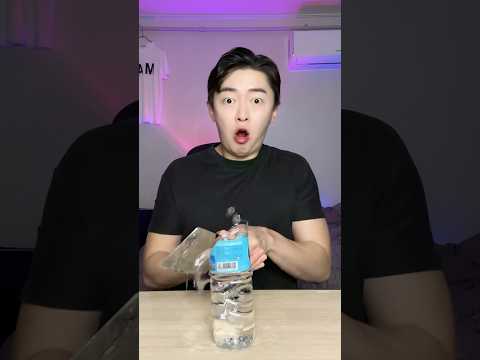 Kitchen knife to cut plastic bottles? 😱