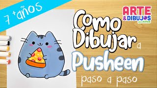 Como dibujar a PUSHEEN  | Arte y Dibujos para Niños