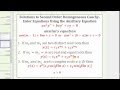 Understanding Second Order Koshi Oiler Differential Equations