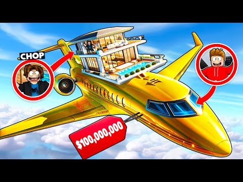 ROBLOX CHOP BUILT THE SECRET LUXURY PRIVATE JET MANSION