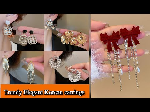 Most beautiful Elegant 💞|| Korean and Chinese earrings collection 🌼@officialfashionBeauty