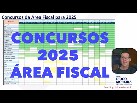 Concursos da Área Fiscal previstos para 2025