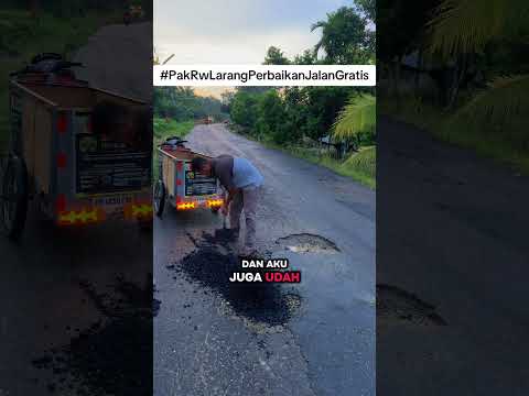 di larang perbaiki jalan, emang boleh