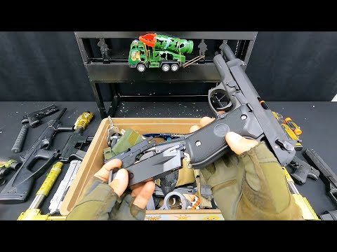 The Power of Airsoft Guns! Sig Sauer and Glock. Destroys Airsoft Toys