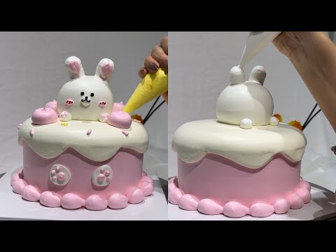 Làm bánh kem Thỏ con | dieulinhcake